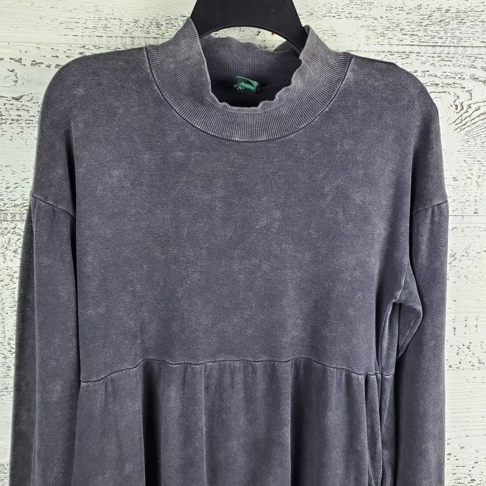 Wild Fable Tiered Long Sleeve Mineral Wash Babydoll Dress Size XS NWT - Picture 2 of 9